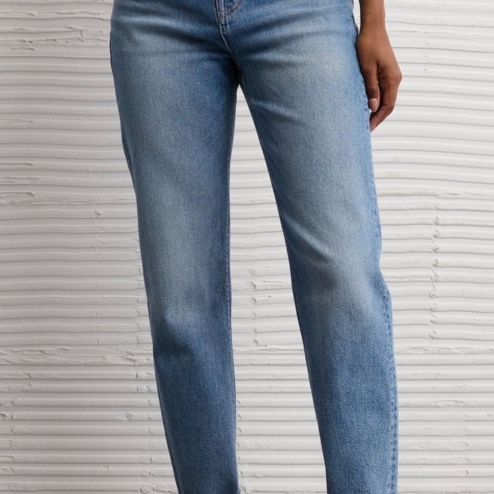 American Eagle Outfitters Light Blue Straight Leg Jeans